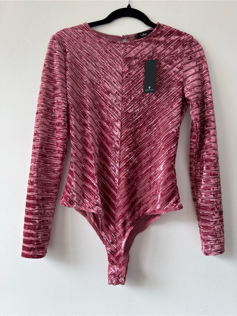 Lulu's Rose‎ Marled Long-Sleeve Bodysuit